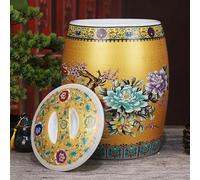 HYQOUKLR Sealed Food Storage Container, For Rice, Soybeans, Corn, Flour, Oatmeal(Gold,10kg)