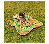 HYQOUKLR Snuffle Mat for Dogs, for Dogs Dogs Pet Leak Food Cat Dog Training Blanket(Oranje)