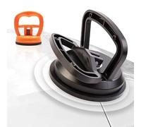 HYRAM 2 in 1 Car Repair Tool Body Repair Puller Big/Small Orange/Black Suction Cup Remove Dents Puller for Dent Glass Suction Removal Dent Removal Tools (Size : L Black and s Orange)