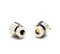 HYRAM 5mm 2P High Current Magnet Spring-Loaded Magnetic Cable Pogo Pin Connector Charge Power Male Female Probe 5-12V Solder Wire Type connectors (Color : 5MM Male female, Size : 1sets)