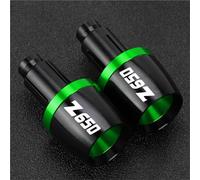 HYRHEV For KAWASAKI Z650 Z 650 2017-2023 2022 2021 2020 2019 2018 Handlebar Grips Bar Ends Cap Counterweight Plug Slide(Green)