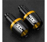 HYRHEV Handlebar Grips Bar Ends Cap Counterweight Plug Slide FOR KAWASAKI Z900RS 2018 2019 2020 2021 2022 2023 2024 Z900 RS(Gold)