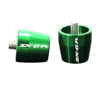 HYRHEV Motorcycle Accessories CNC Handlebar Grips Bar Ends Cap Slide For Kawasaki ZX6R ZX-6R ZX 6R 2000 2001 2002 2003 2004(Green)
