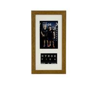 Hyrox Patch & Photo Display Frame | Wooden Frame | Handmade in UK | Race Day Keepsake Gift | (Oak Frame)