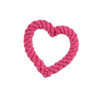 HYRSXN 1PC Multi-coloured Cotton Rope Knitting Heart Teeth Cleaning Dog Toy Hand Knitted Pet Toys No Stuffing Dog Rope(4)