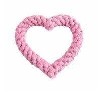 HYRSXN 1PC Multi-coloured Cotton Rope Knitting Heart Teeth Cleaning Dog Toy Hand Knitted Pet Toys No Stuffing Dog Rope(3)
