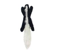 HYRSXN Dog Toy Crinkle Skinny No Stuffing Squeaky Plush Toy For Dog Puppy Pet Chew Supplies Raccoon Squirrel Cow Penguin Lion(Skunk)