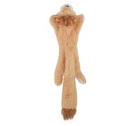 HYRSXN Dog Toy Crinkle Skinny No Stuffing Squeaky Plush Toy For Dog Puppy Pet Chew Supplies Raccoon Squirrel Cow Penguin Lion(Lion)