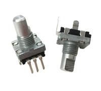 HYRTEFBN 20pcs/lot EC11 encoder 20 number 20 pulse posioning axle length 12MM without pressing the switch pin 3