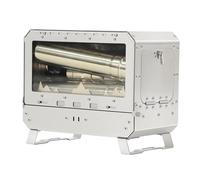 HYRTEFBN Multi-Purpose Outdoor Wood Stove with Oven, Compatible with Pellet & Firewood Stainless Steel Stove