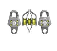 HYRTEFBN Triple Pulley, Outdoor Climbing Rope Crossing, Lifting And Transporting Heavy Objects,Labor-Saving Pulley Equipment(With Hanging Point)