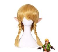 Hyrule Warriors Cosplay Wig Female Linkle Golden Braids Women Link Rinkuru Synthetic Hair For Adult Role Play + Wig Cap AG-962