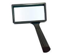HYRZD Hand-held Rectangular Magnifying Glasses - 4X Magnification Magnifier 100x50MM Large Area High-definition Glass Lens no Distortion suitable For Reading the Elderly perfect Low Vision Aid