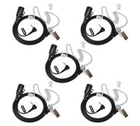 HYS 2.5mm 1Pin Walkie Talkie Earpiece with Mic, Security Headset Compatible with Motorola TLKR-T60 T61 T62 T80 T81 T82 T-92 H2O T80 Extreme T82 Extreme(2 Pack) (5)