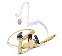 HYS 3.5mm Covert Acoustic Tube Mono Headset Earpiece | for Smartphone, Two-Way Radios, Transceivers and Radio Speaker Mics Jacks, Security Restaurants School Church Industry