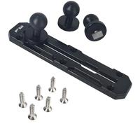 HYS 7.47" Drill Base Mounting Systems for Car/Truck/Kayak/Wall/Desk Rail Accessories, 3pcs 1" Ball W/T-Bolt Adaptation of Electronic Device Holder Accessories (YU03)