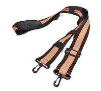 HYS Adjustable Reflective Shoulder Strap W/Thick Padded Non-Slip for Two-Way Radio Holsters/Pouchs, Crossbody Bags & Tactical Gear, Durable Plastic Swivel Hooks, Elastic Loops