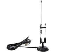 HYS Amateur Radio Antenna 2 m / 70 cm VHF/UHF Strong Magnetic Base Antenna 4 m RG-58 Cable with PL259 Connector MS10