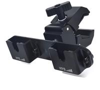 HYS Clamping Mechanism for The Handheld CB Radio/Marine Radio/Walkie Talkie/Mobile Radio Shoulder Speaker Mic is Strong and The Quick-Release,Belt Clip& Round Knob Holder Base