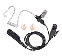 HYS Covert Acoustic Tube Security Bodyguard Earpiece Headset PTT Mic Compatible with Motorola DP3400 DP3600 DP4400 DGP4150 DGP6150 XiR P8268 Multi Pin Two Way Radio (Black2)