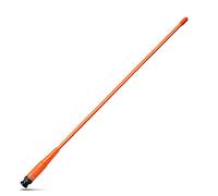 HYS Dual Band BNC Radio Antenna 15 Inch 2 m / 70 cm UHF/VHF Antenna Compatible with 144/430 MHz Cobra Midland Uniden Handheld / Portable BNC Walkie Talkie (Orange)
