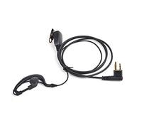 HYS G-Shape Two Way Radio Headset Inline PTT Mic Radio Earpiece Compatible with 2 Pin Motorola Walkie Talkie Motorola CP040 DP1400 GP68 GP88 GP300 CT150 Pro1150 Hyera Midland