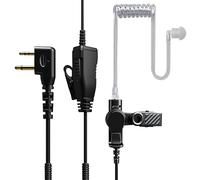 HYS Headphones Headset | PTT Headset in G Shape | 2 Pin for Radios | Compatible with Midland G7 Pro G8 G9 Pro M24 Plus M48 M99 G6 XT G7 XTR Alan HP450 (TB08C01, 1)