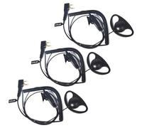 HYS Headphones Headset | PTT Headset in G Shape | 2 Pin for Radios | Compatible with Midland G7 Pro G8 G9 Pro M24 Plus M48 M99 G6 XT G7 XTR Alan HP450 (D08C, 3)