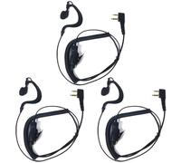 HYS Headphones Headset | PTT Headset in G Shape | 2 Pin for Radios | Compatible with Midland G7 Pro G8 G9 Pro M24 Plus M48 M99 G6 XT G7 XTR Alan HP450 (G08C, 3)