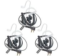 HYS Headphones Headset | PTT Headset in G Shape | 2 Pin for Radios | Compatible with Midland G7 Pro G8 G9 Pro M24 Plus M48 M99 G6 XT G7 XTR Alan HP450 (TB08C01, 3)