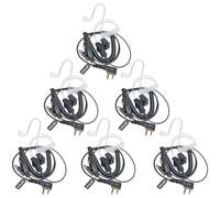 HYS Headphones Headset | PTT Headset in G Shape | 2 Pin for Radios | Compatible with Midland G7 Pro G8 G9 Pro M24 Plus M48 M99 G6 XT G7 XTR Alan HP450 (TB08C01, 6)
