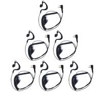 HYS Headphones Headset | PTT Headset in G Shape | 2 Pin for Radios | Compatible with Midland G7 Pro G8 G9 Pro M24 Plus M48 M99 G6 XT G7 XTR Alan HP450 (G08C, 6)