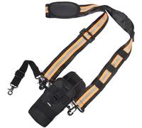 HYS Nylon Radio Holster Set with Heavy Duty Reflective Shoulder Strap, Anti-Sway, for Uniden bcd436hp Motorola GP88 MT500 MTS2000 XTS2500 CP200D APX Series MOLLE Radio Pouch for Security, EMT, Police