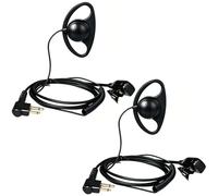 HYS Radio Earpiece Compatible for Motorola CP040 CP140 DP1400 | 2 Packs, D Shape Walkie Talkie Headset with Mic PTT, Security School Restaurants Hotels Warehouses Outdoor Bars Police