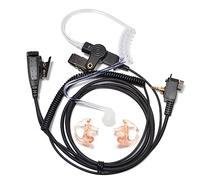 HYS Radio Earpiece Compatible for Motorola MTH650 MTH850 MTP850 | 1 Pin for MTH500 MTH600 MTH800 MTS850, Acoustic Tube Radio Headset with Mic and PTT, Security/Restaurants