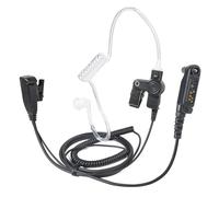 HYS Radio Earpiece Compatible with Hytera HYT PD600 PD602 PD605 PD662 PD665 PD680 PD682 PD685 X1e X1p Walkie Talkie, Acoustic Tube Headset with Microphone and PTT (H6)