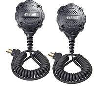 HYS Remote 2 Pin Shoulder Speaker Microphone, Shoulder Speaker mic for Motorola 2 Way Radios BPR40D BPR40 CP100D CP200D CP200 CP185 CLS1410 CLS1110 DLR1060 DTR700 RDU4100 RDU4160D RMU2040 RMU2080D