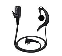 HYS Security Bodyguard Earpiece with Mic PTT G-Shape Headset Compatible with Motorola DP1400 CP040 GP88 GP300 Walkie Talkie