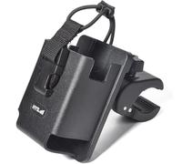 HYS Stand Two Way Radio Holder, Low-Profile Walkie Talkie Clamp Pole Mount, Case Fits Snugly Radios up to 1.89" in Thickness, for Bicycle, Wheelchair, Stroller Mic Stand Phone Holder