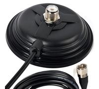 HYS TC-110M CB/VHF/UHF/HF Ham Radio Antenna Magnet Mount SO-239 Connection Style W/5M(16.4ft) RG58 Coaxial Cable PL-259 Plug