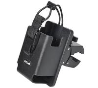 HYS Two-Way Radio Holster Case with Clamp Mount, Holder Pouch for Bearcat BC125AT SR30C Handheld Scanner, for Motorola RMU2080 CP100D DTR700 Radio with Quick-Access Controls & Rugged Hard Shell