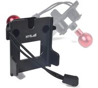 HYS Universal 25mm Ball Walkie-Talkie Mount for Car, Quick Release Adjustable HT's Holder Compatible for Baofeng Quansheng Motorola Kenwood, Handheld Radio with Belt clip