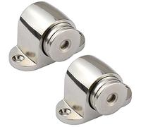 Hysagtek 2 Pcs Stainless Steel Magnetic Doorstops Catch Door Stoppers with Mounted Screws,No Slamming or Hitting Walls