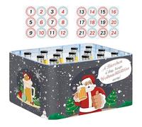 Hysagtek Beer Advent Calendar 2025 - Advent Calendar Beer for Men Made of Felt for Beer Boxes with 24 Stickers to Increase the Anticipation of Christmas