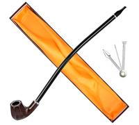 Hysagtek Long Churchwarden Tobacco Pipe - 16 Inch Wood Smoking Pipe Long Stem Smoking Pipe with Gift Box