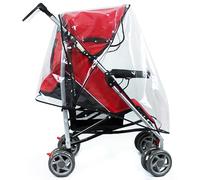 Hysagtek Universal Rain Cover for Pushchair Pram, & Stroller - Updated Windproof Weather Shield, Buggy Raincover for Rain, Snow & Sun - Essential Travel Accessory