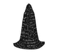 HYSDPUZK Abstract Science Chemistry Illustration 3d Hooded Cape For Teens Halloween Costume, Cosplay, Masquerade, Wizard Robe