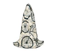 HYSDPUZK Bicycle Hooded Cape For Teens Halloween Costume, Cosplay, Masquerade, Wizard Robe