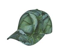 Hysdpuzk Bright Cabbage Print Tylish Curved-Brim Baseball Cap - Full Print Polyester Hat for All Seasons and Genders