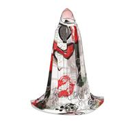 HYSDPUZK Cosmetic Perfume Art Hooded Cape For Teens Halloween Costume, Cosplay, Masquerade, Wizard Robe